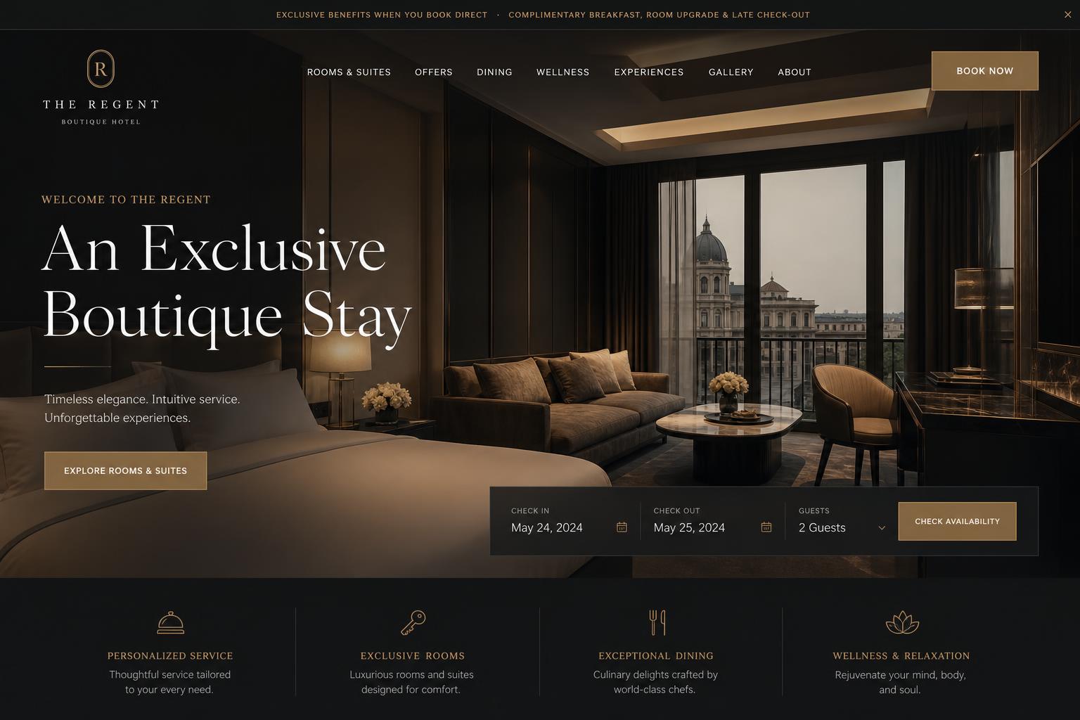 Homepage preview van Northwind Hotels